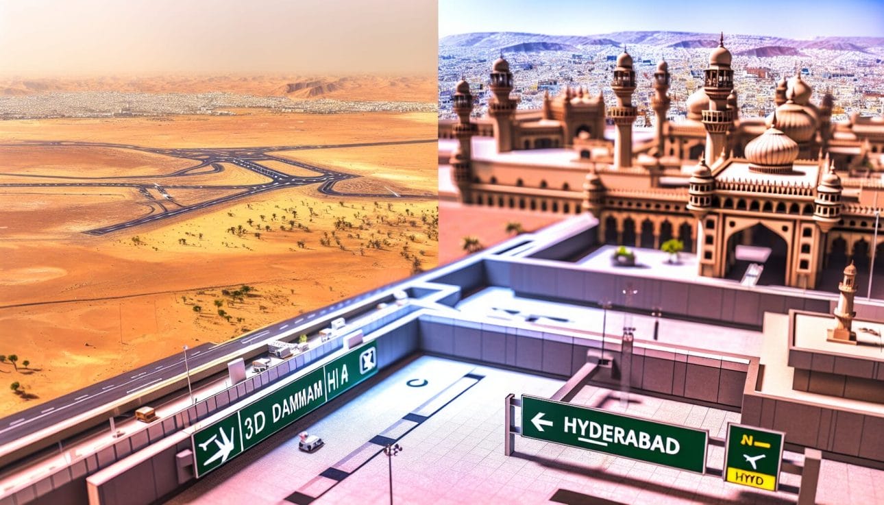 Dammam (DMM) to Hyderabad (HYD) Flight image 1